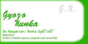 gyozo munka business card